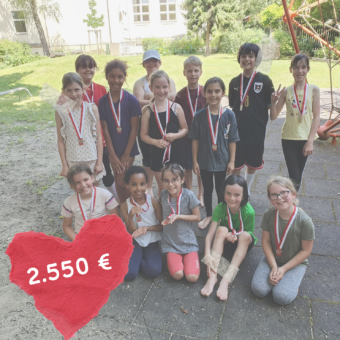 Weberschule Spendenbetrag Foto